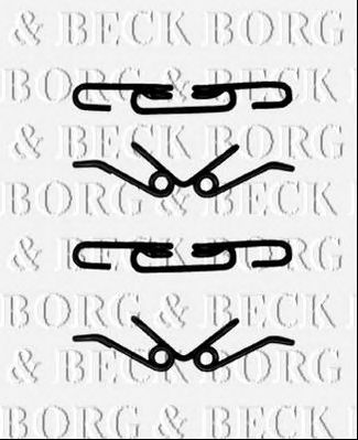 BORG & BECK bbk1494 -  Комплектующие, колодки дискового тормоза